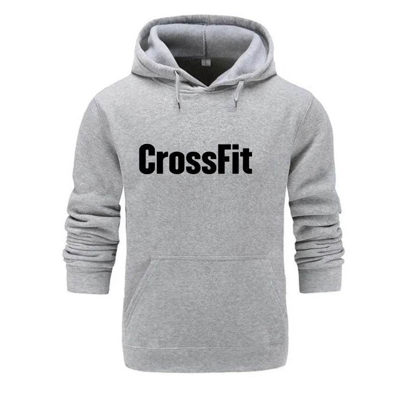 Buy Center Men's CrossFit Sweatshirt - Stylish Black Print Hoodie - Buy Center UK