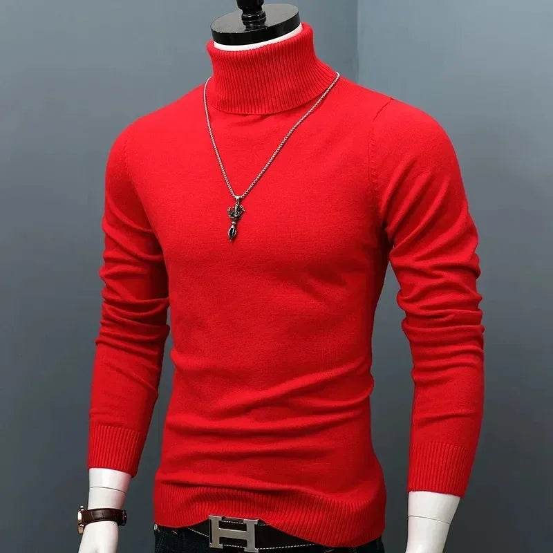 Buy Center Men's Winter Thick Warm Turtleneck Sweater - Slim Fit - Buy Center UK