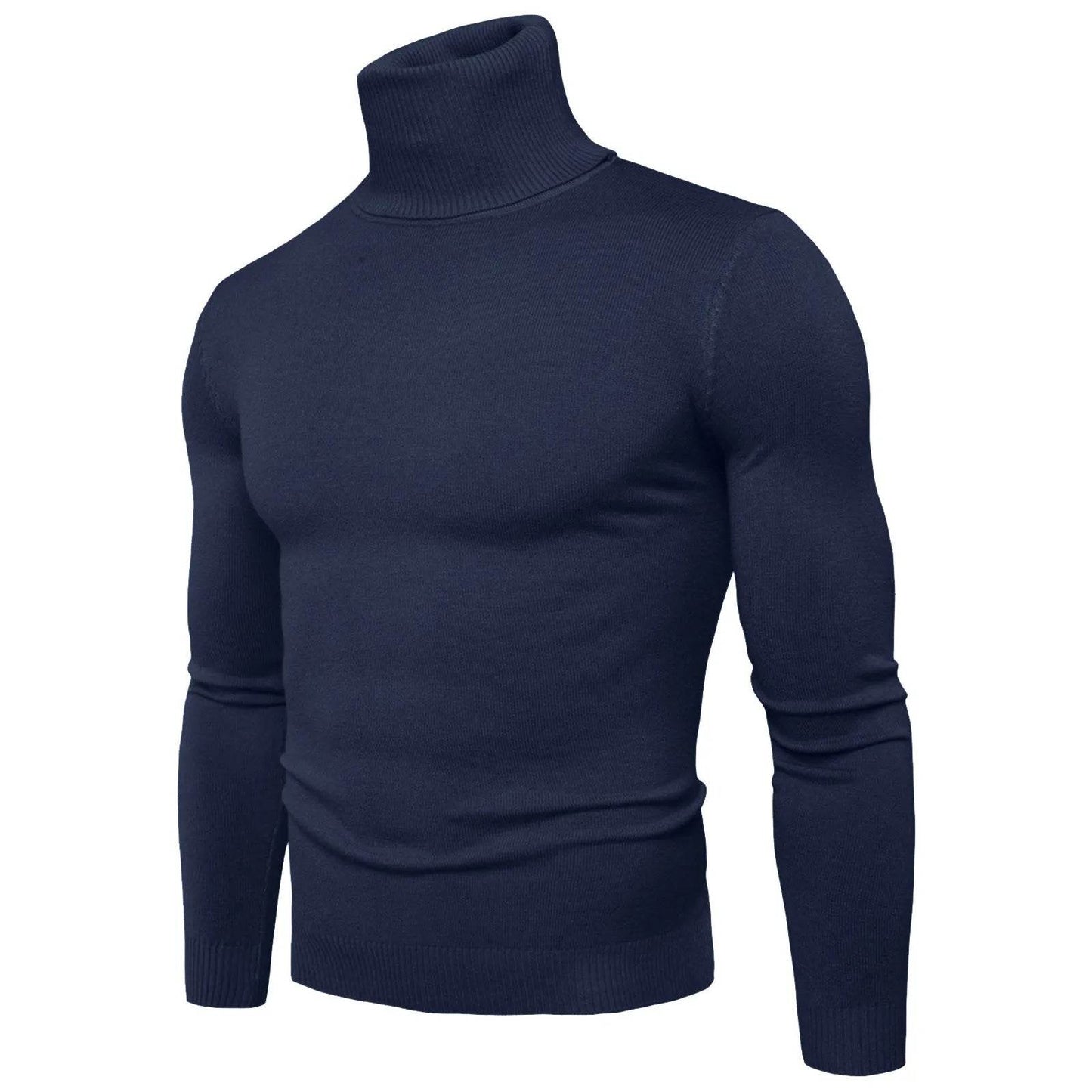 Buy Center Men's Black Turtleneck Sweater - Warm Slim Fit Autumn Top - Buy Center UK