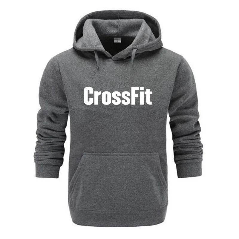 Buy Center Men's CrossFit Sweatshirt - Stylish Black Print Hoodie - Buy Center UK