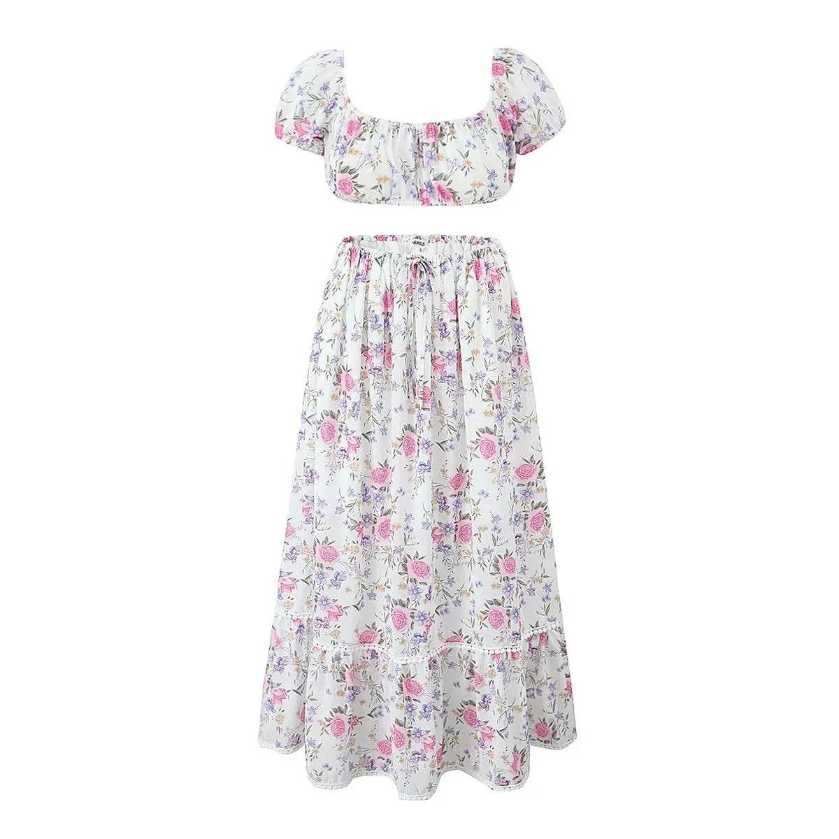 Buy Center Lace Skirt Set Dress - Summer Chic 2-Piece Outfit - Buy Center UK