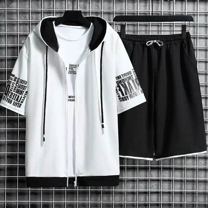 Buy Center Men's Summer Sports Suit - Quick Dry Hooded Set - Buy Center UK