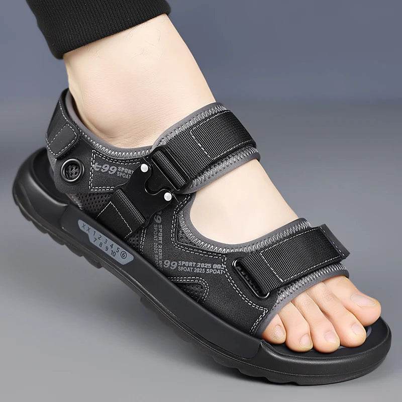Buy Center Handmade Men's Leather Sandals - Lightweight & Comfy - Buy Center UK