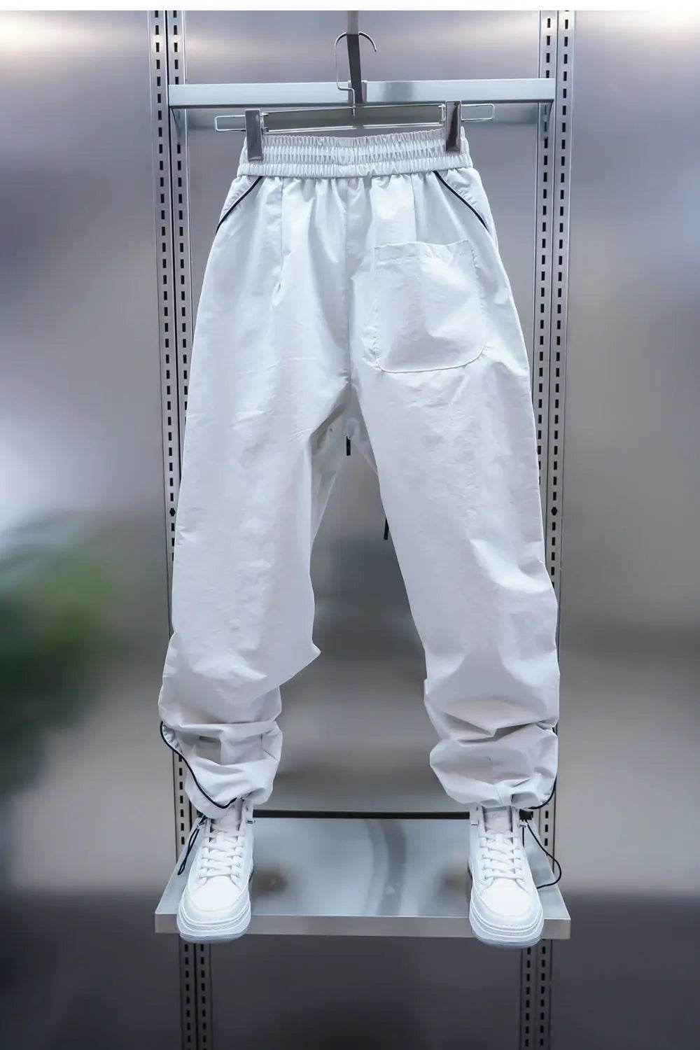 Buy Center Men's Quick-Dry Casual Pants - Elastic Waist, Wide-Leg Style - Buy Center UK