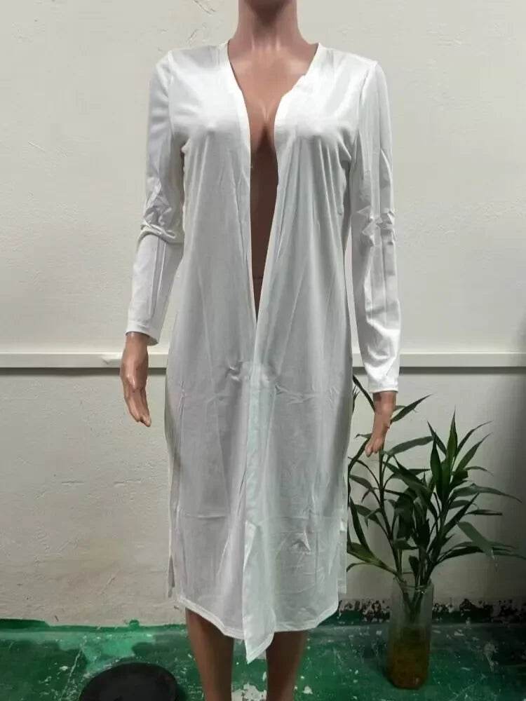 Elegant V-Neck Pullover Dress - 2025 Beach Resort Two-Piece Set - Buy Center UK
