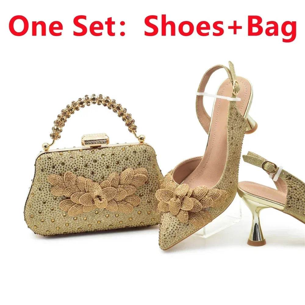 Buy Center Luxury Italian Women’s Shoe and Bag Set - High Heel Pumps - Buy Center UK