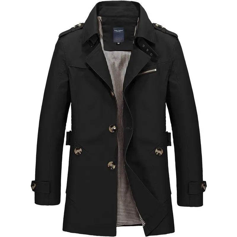 Buy Center Men’s Casual Trench Coat - Slim Fit Winter Jacket - Buy Center UK
