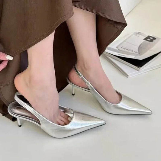 Buy Center Elegant High Heels Pumps - Women’s Slingback Pointed Toe - Buy Center UK
