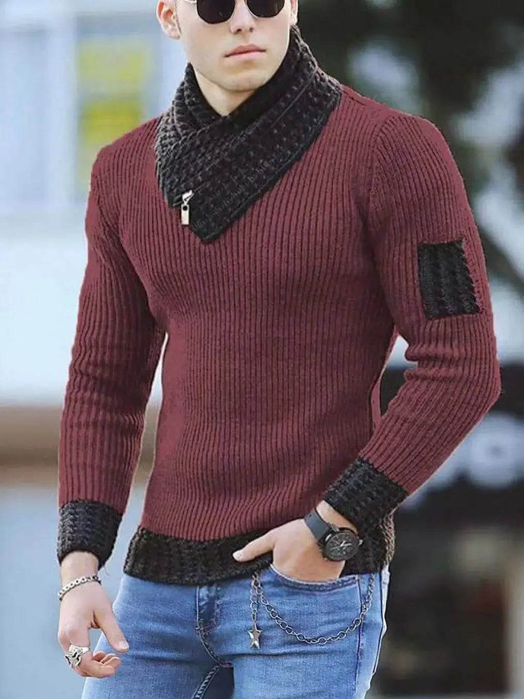Buy Center Casual Vintage Wool Turtleneck Sweater - Oversize Fit 2024 - Buy Center UK
