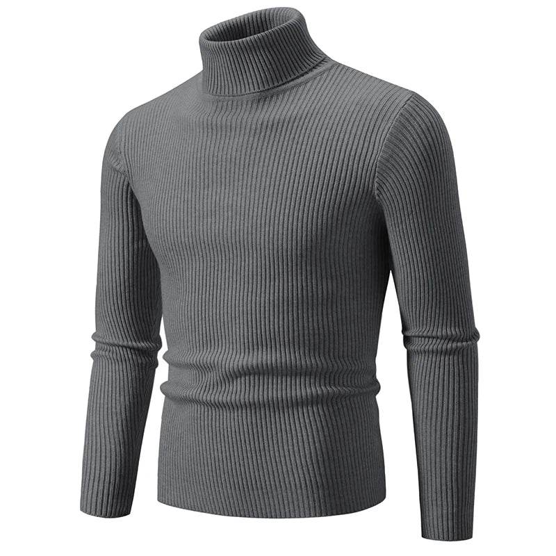 Buy Center Men's High Neck Sweater - Warm, Stylish Turtleneck Pullover - Buy Center UK