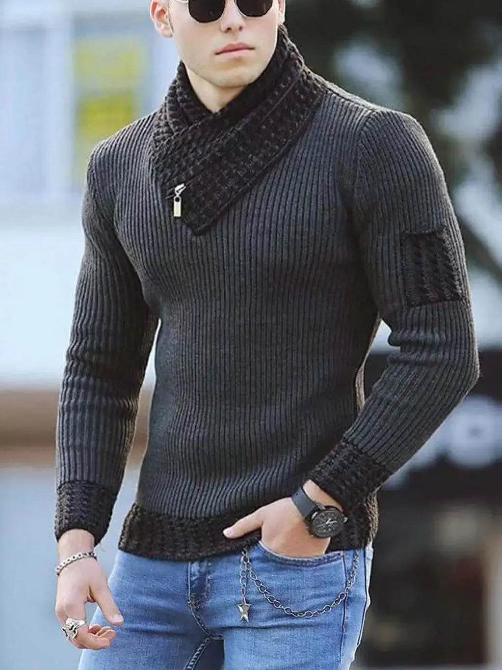 Buy Center Casual Vintage Wool Turtleneck Sweater - Oversize Fit 2024 - Buy Center UK