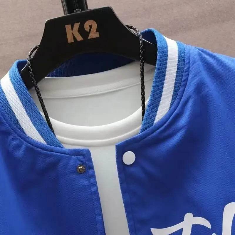 Buy Center Men's Black Baseball Jacket - Trendy Lightweight Sports Wear - Buy Center UK