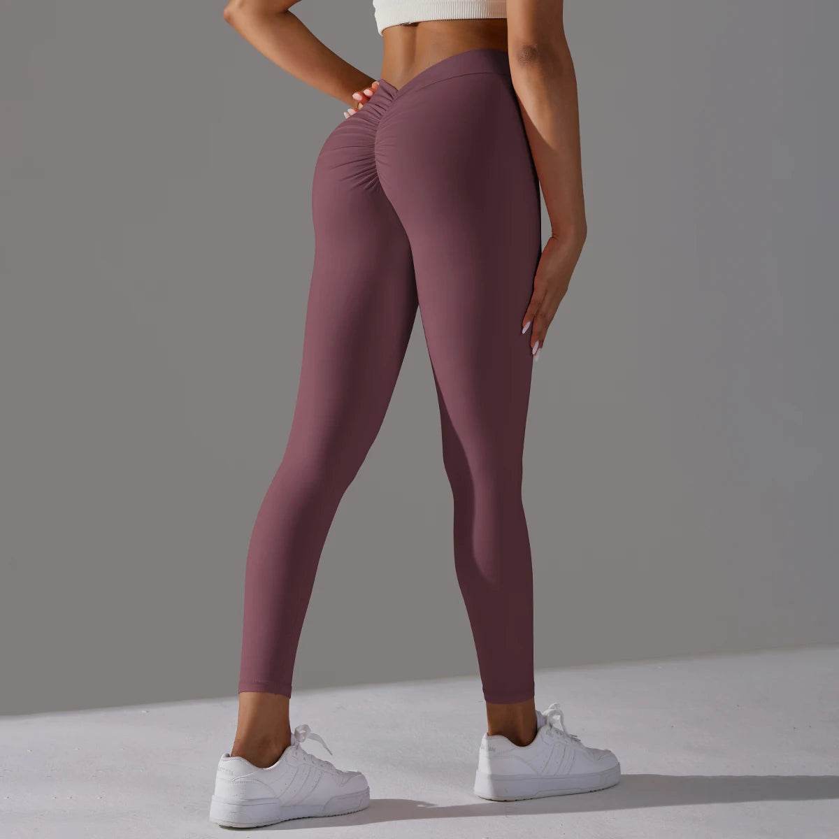 Buy Center High Waist Yoga Leggings - Back V Design for Women - Buy Center UK