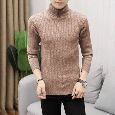 Buy Center Men's Winter Turtleneck Sweater - Large Size Casual Knitwear - Buy Center UK