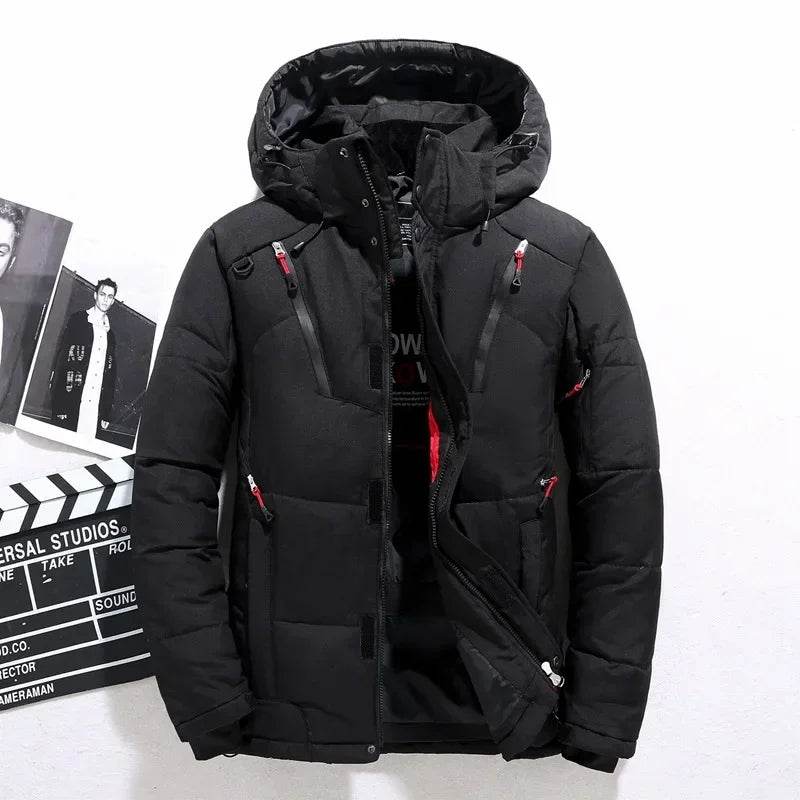 Buy Center Men's Winter Hooded Puffer Jacket - Windproof & Warm - Buy Center UK