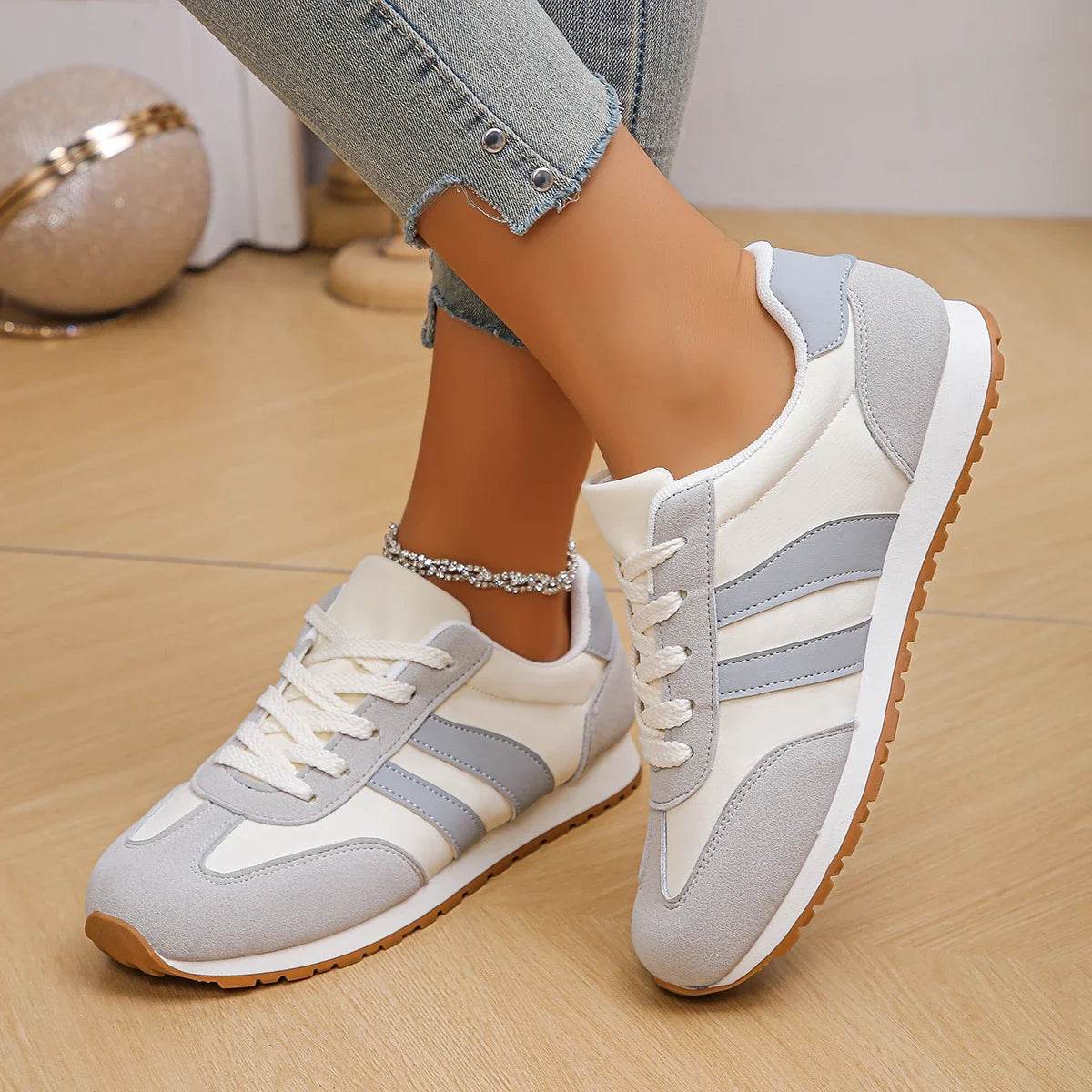 Women's Breathable Lightweight Sport Shoes - Casual Running Sneakers - Buy Center UK