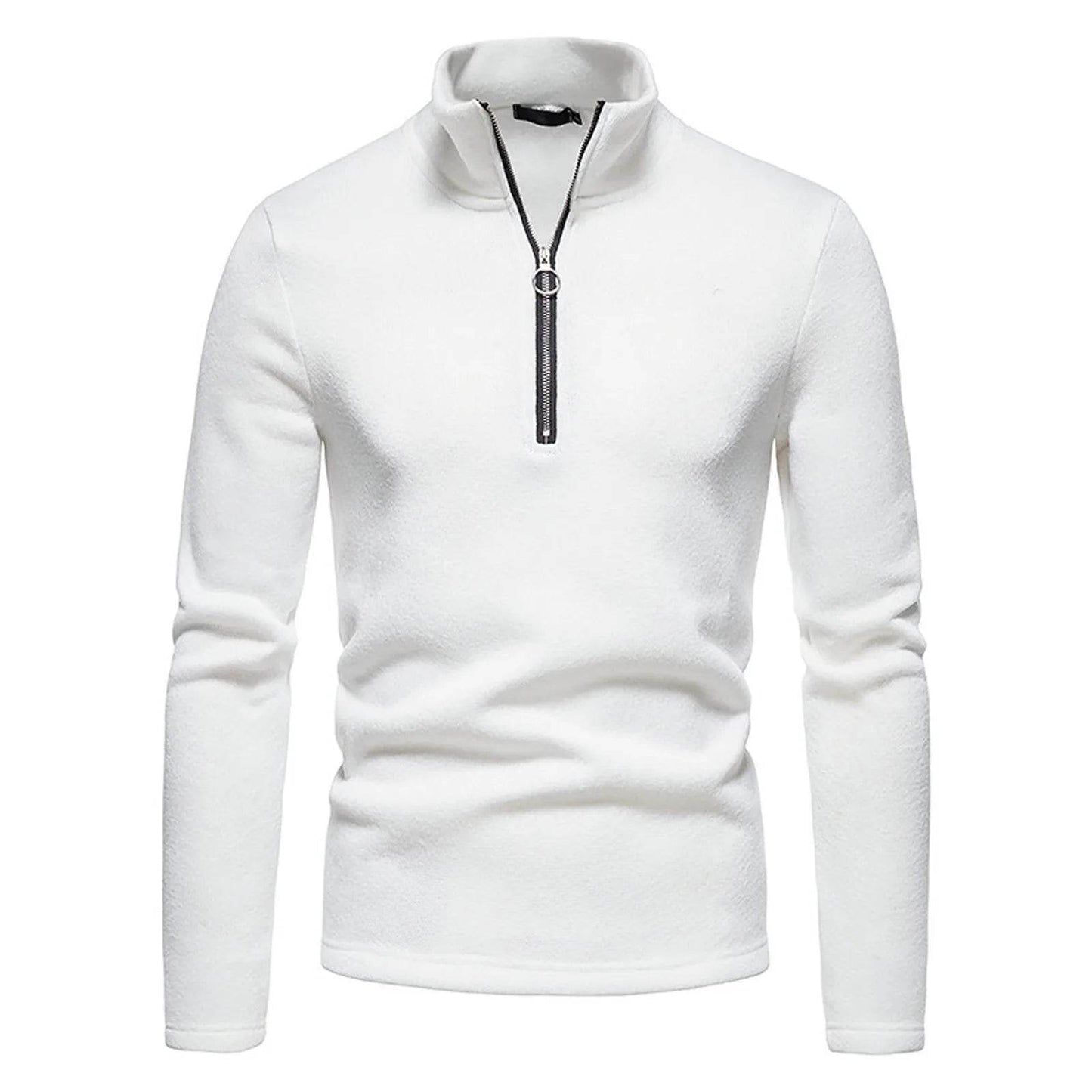 Buy Center Men's Casual Turtleneck Sweater - Warm & Stylish Zipper Design - Buy Center UK