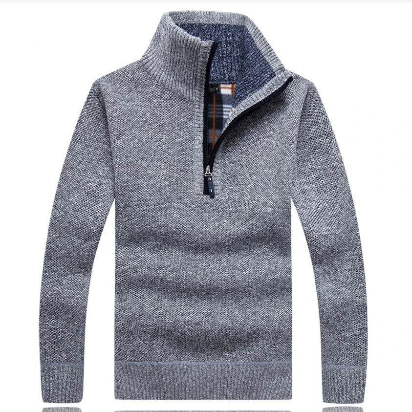 Buy Center Men's Fleece Sweater - Half Zipper Turtleneck Pullover - Buy Center UK
