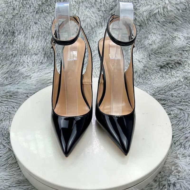Buy Center Women’s Black Patent Leather Stiletto Heel Dress Pumps - Buy Center UK