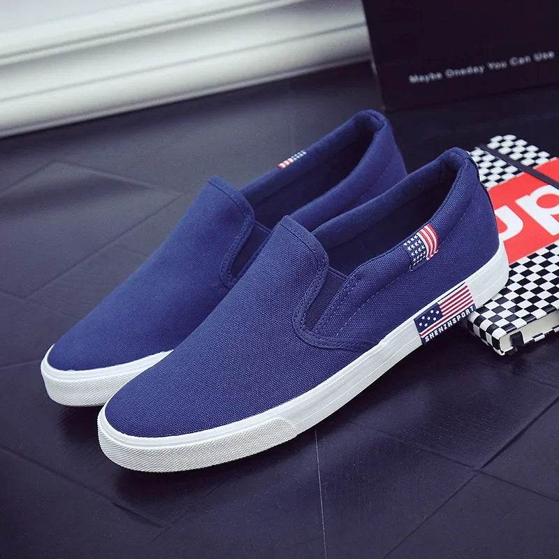 Buy Center Luxury Men’s Casual Canvas Loafers - Breathable Slip-On Flats - Buy Center UK
