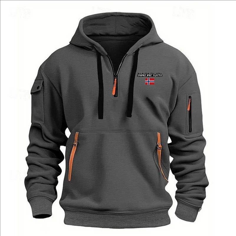 Buy Center Vintage Oversized Cotton Hoodie - Men's Pullover Fashion - Buy Center UK