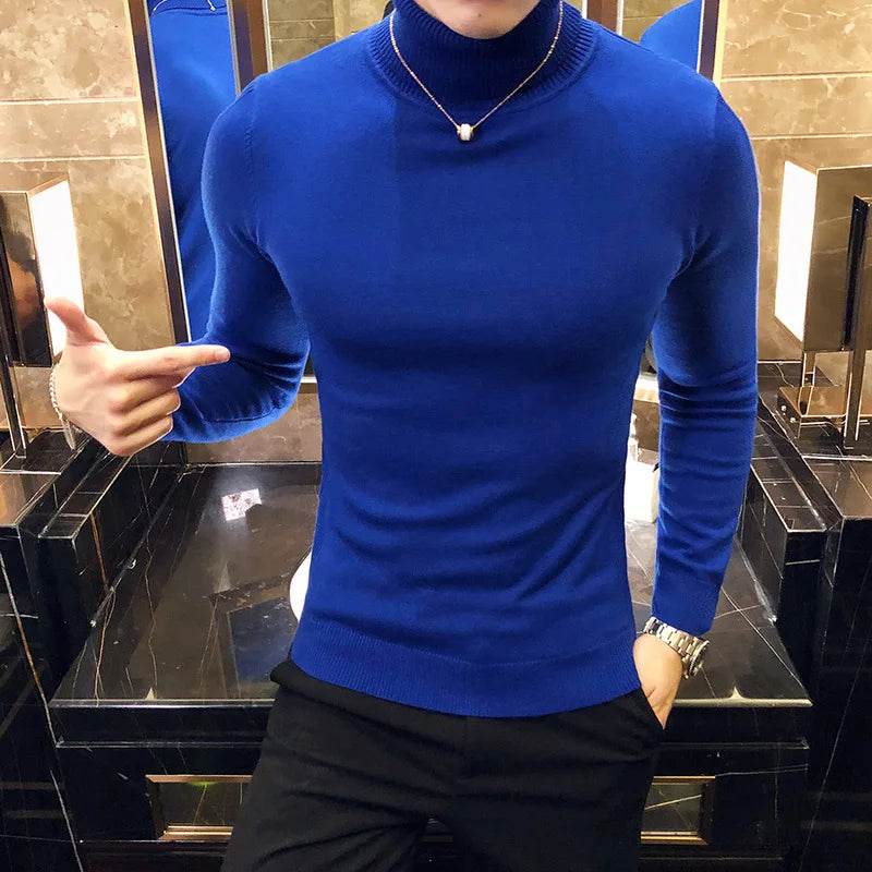 Buy Center Men's Turtleneck Sweater - Slim Fit Casual Fall Fashion - Buy Center UK