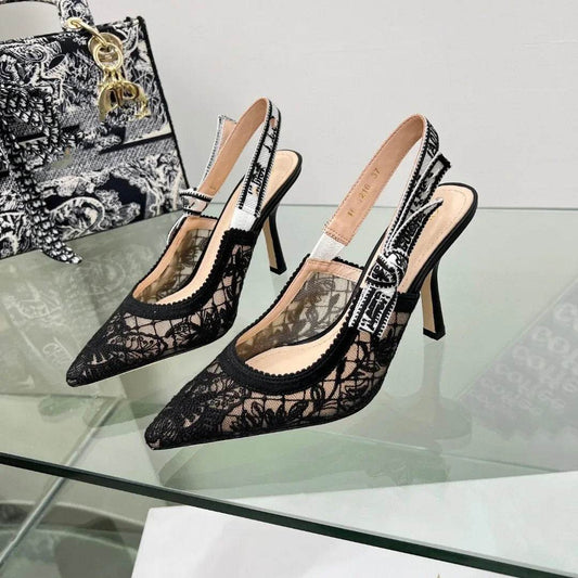 Trendy Fairy Tale Lace Mesh High Heels - Buy Center Women's Sandals - Buy Center UK
