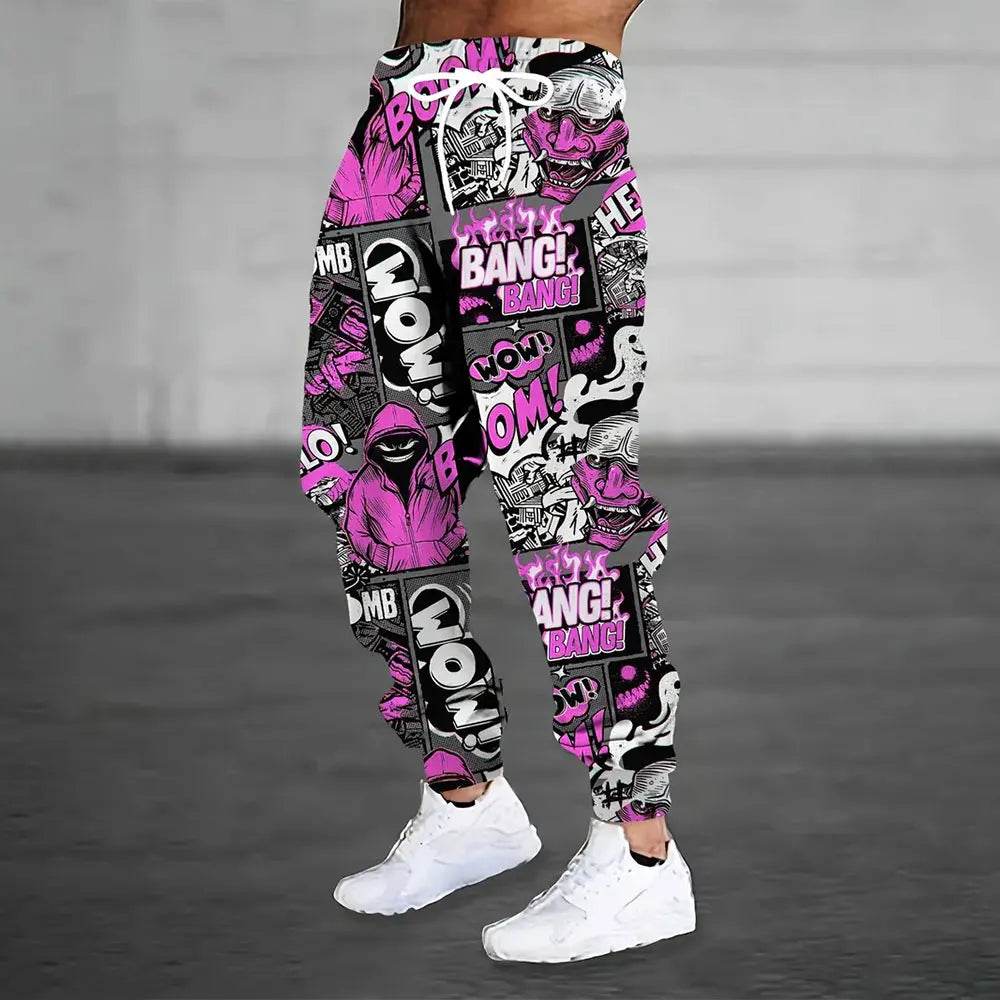 Buy Center 3D Flame Print Sweatpants - Thick Warm Pants for Men - Buy Center UK