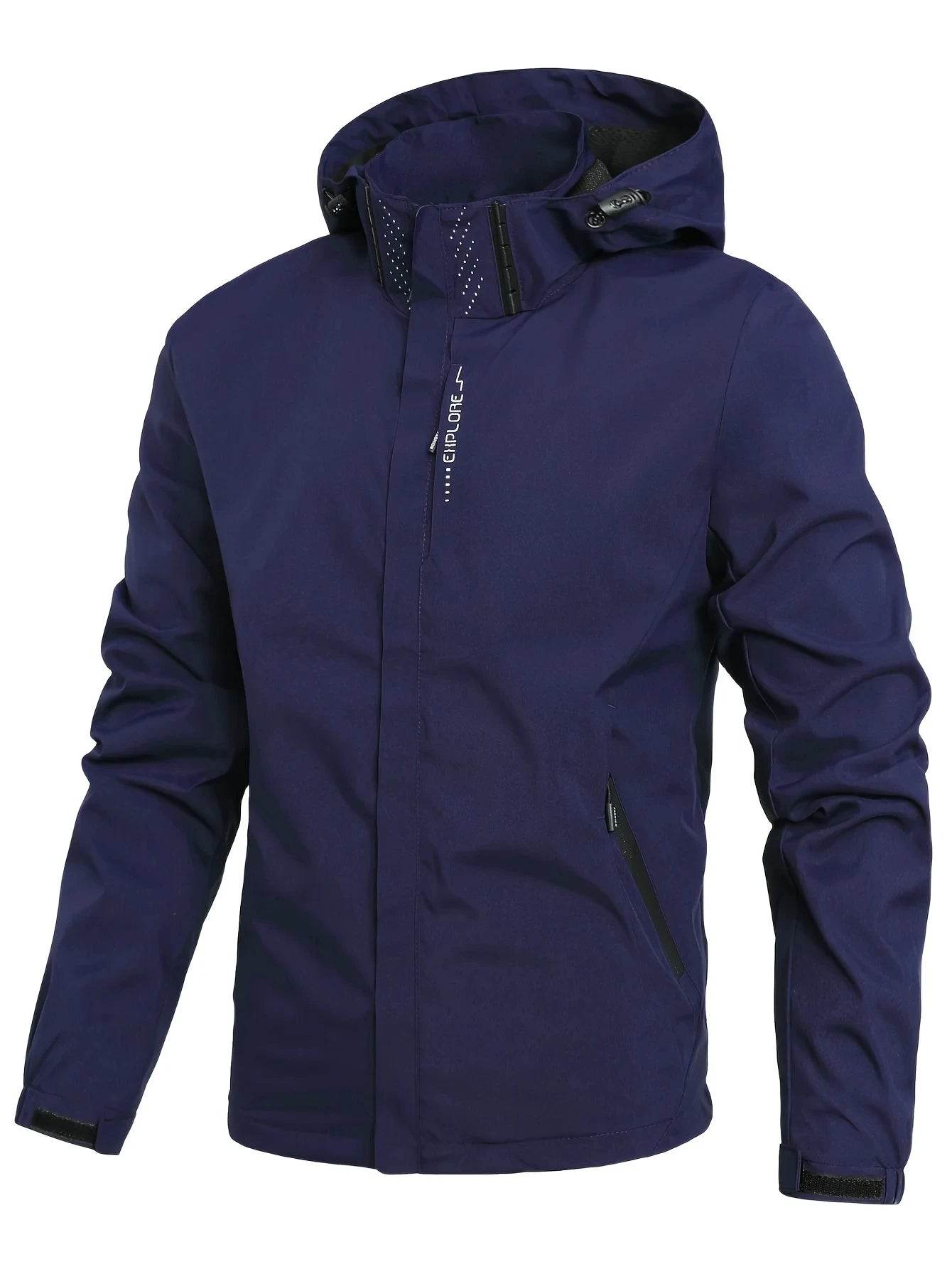 Buy Center Men's Waterproof Rain Jacket - Lightweight & Windproof Design - Buy Center UK