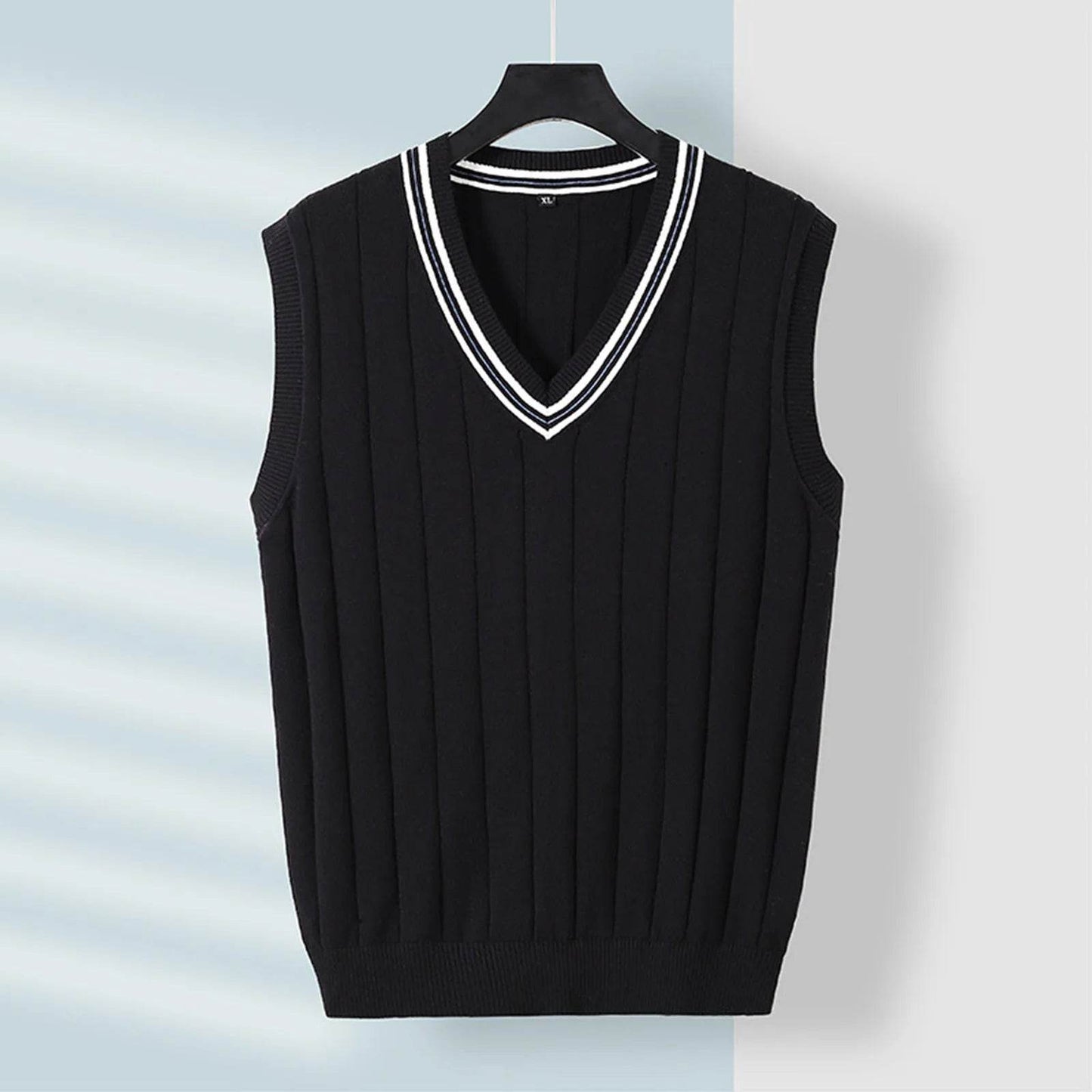 Buy Center Men's Casual Sweater Vest - Slim Fit Pure Cotton Pullover - Buy Center UK