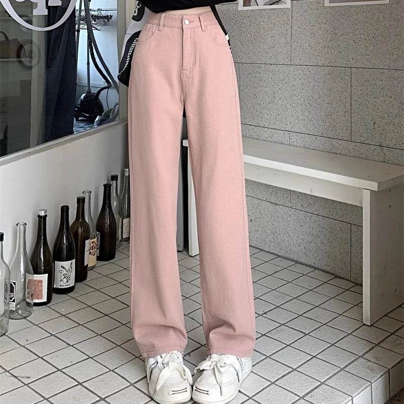 Buy Center Vintage Wide Leg Jeans - High Waist Fashion Trousers - Buy Center UK