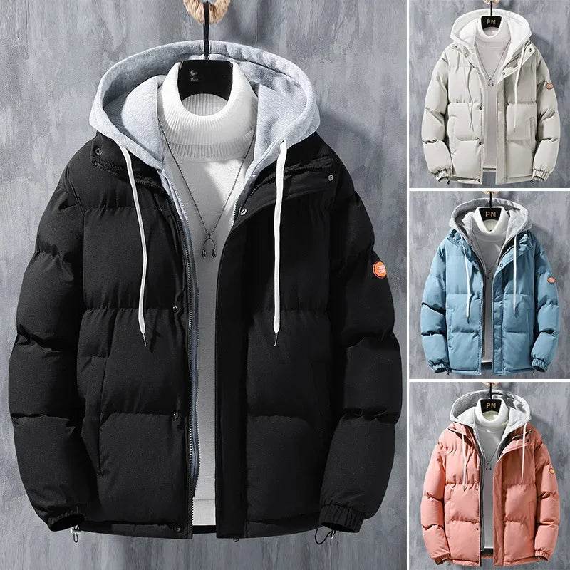 Buy Center Men's Winter Puffer Jacket - Thickened Warm Cotton Coat - Buy Center UK