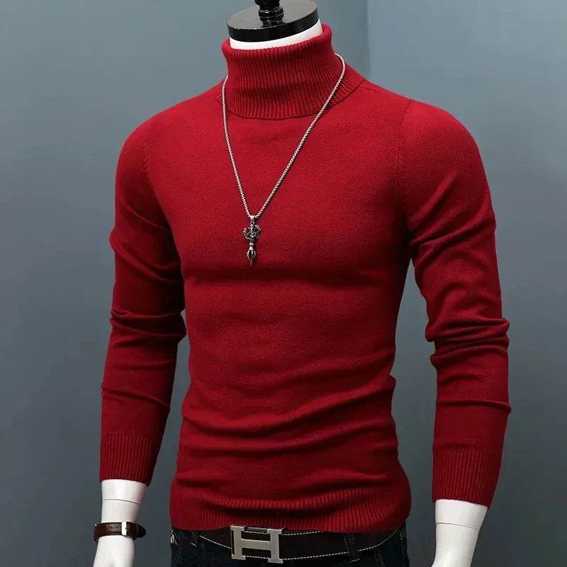 Buy Center Men's Winter Thick Warm Turtleneck Sweater - Slim Fit - Buy Center UK
