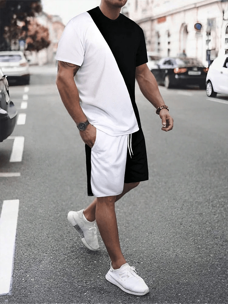 Buy Center 2025 Men's Casual Summer Suit - Textured Two-Piece Set - Buy Center UK