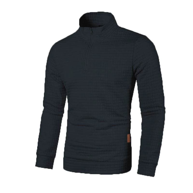 Buy Center Autumn Half Zipper Sweater - Casual Pullover for Men - Buy Center UK