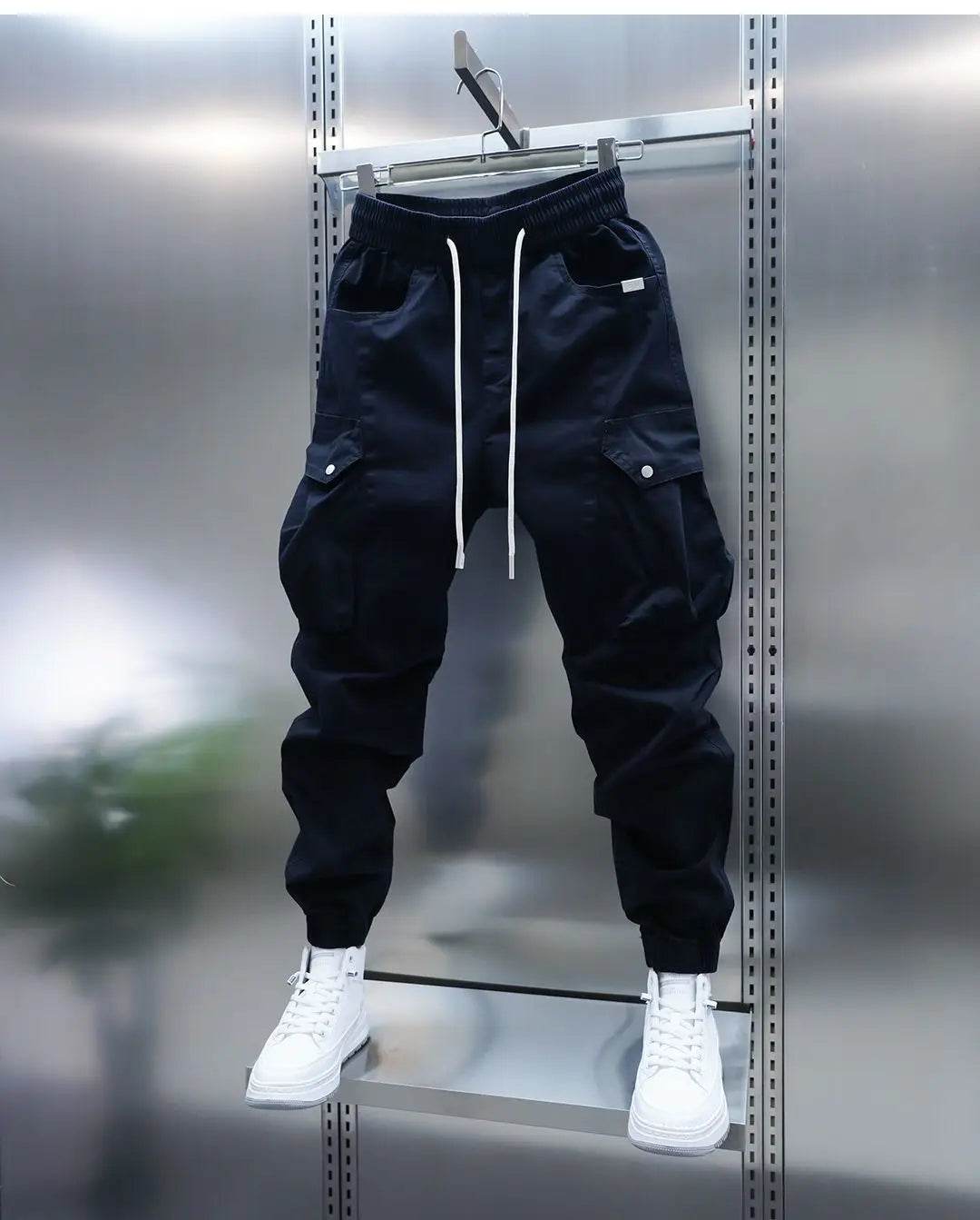 Buy Center Men's Big Pocket Jogger Pants - Slim Fit Harem Trousers - Buy Center UK