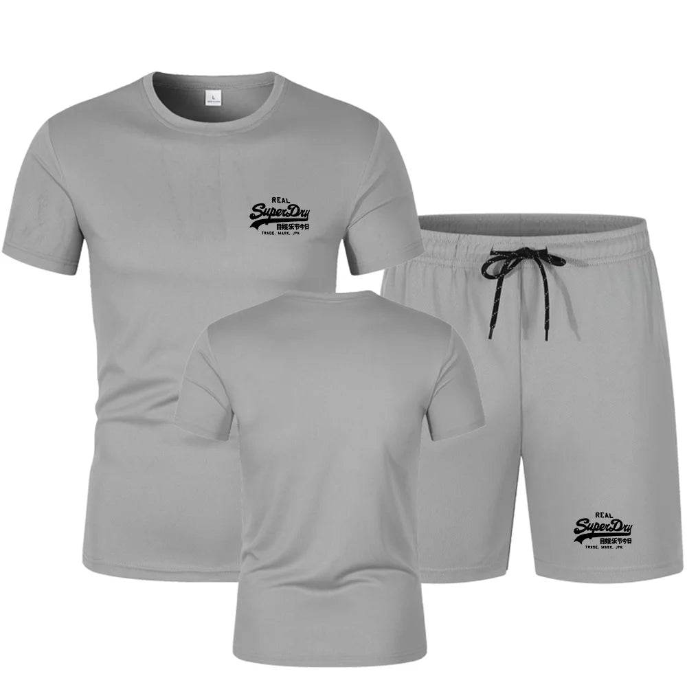 Buy Center Men's Summer Fitness Mesh Suit - Fast Drying & Breathable - Buy Center UK