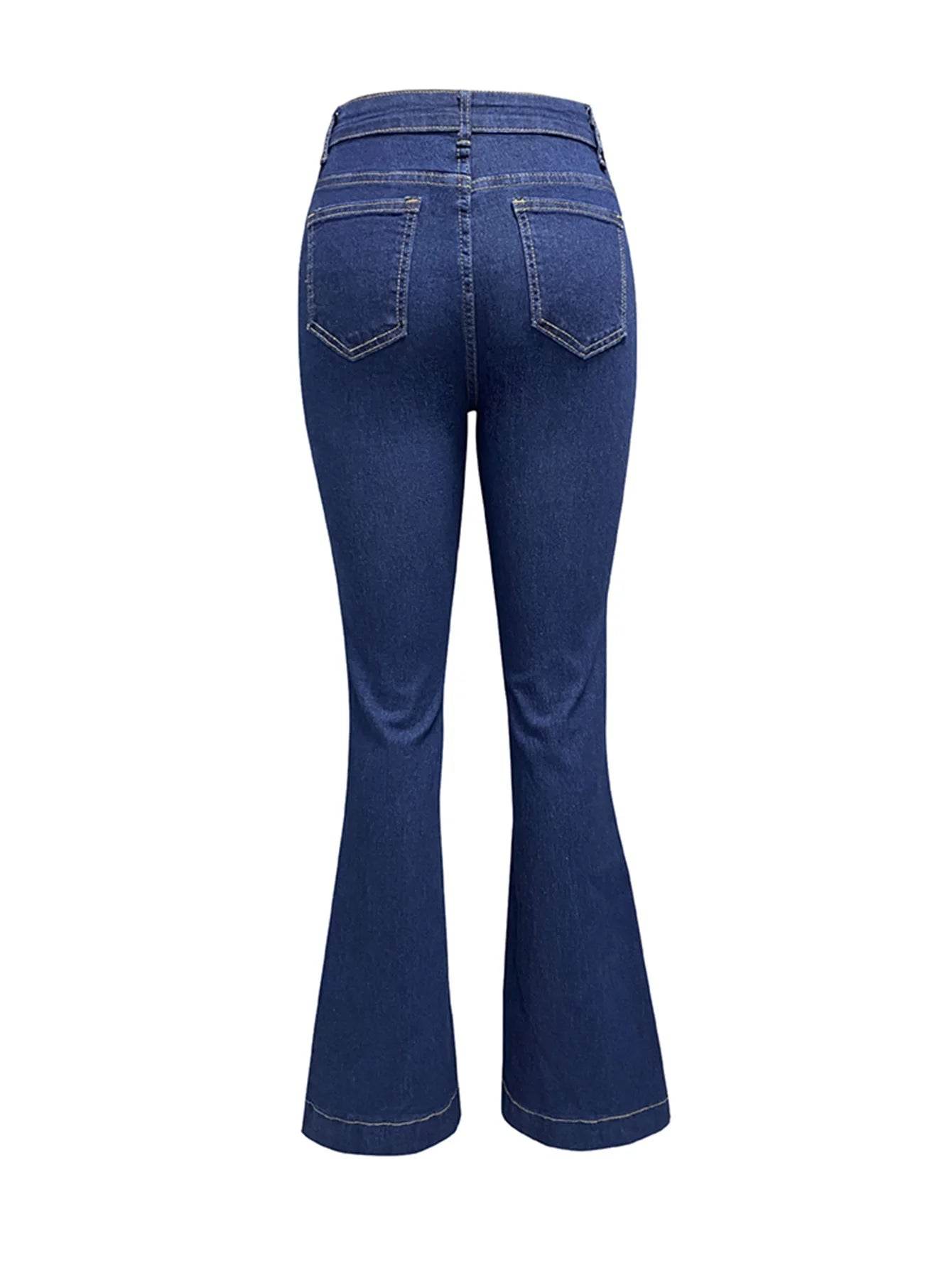 Buy Center Women’s High Waist Wide Leg Denim Pants - Trendy Fashion 2025 - Buy Center UK