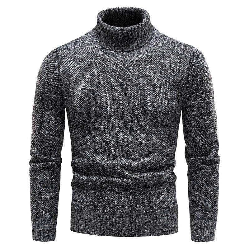 Buy Center Men’s Fleece Turtleneck Sweater - Slim Fit & Warm - Buy Center UK