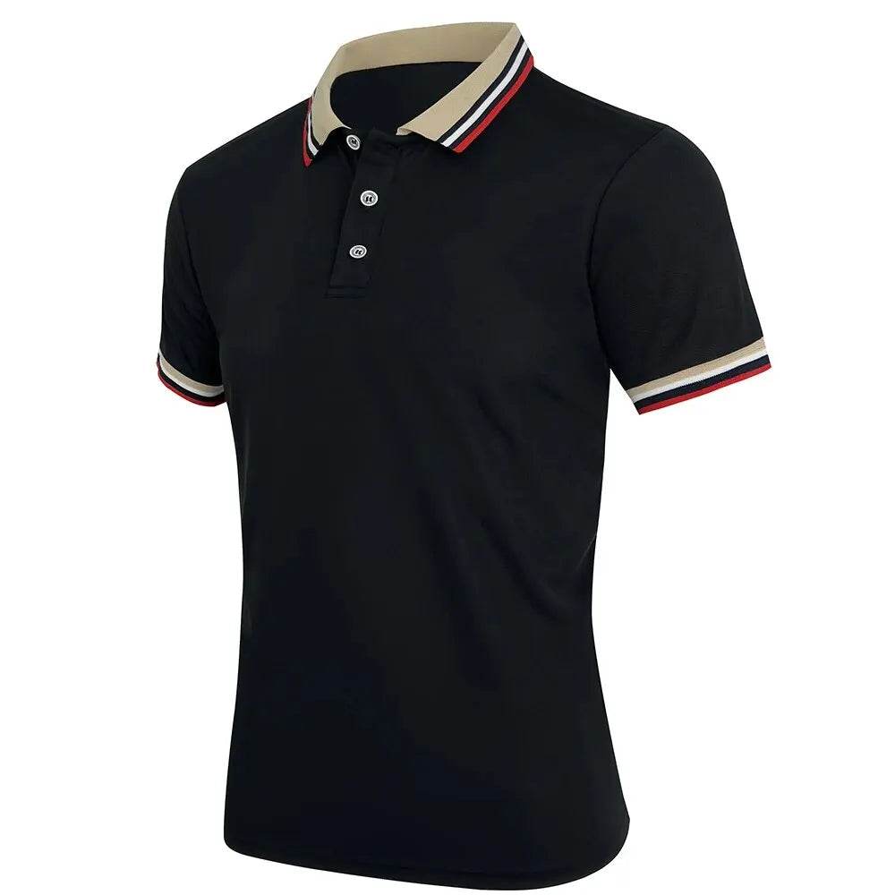 Buy Center Men’s Summer Polo Shirt - Breathable Cotton, Stylish Stripe - Buy Center UK