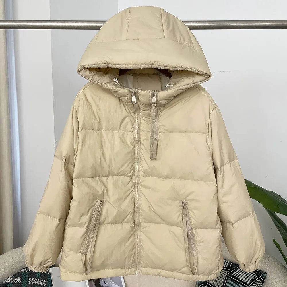 Buy Center Women's Hooded Down Jacket - Warm, Thickened for Winter - Buy Center UK