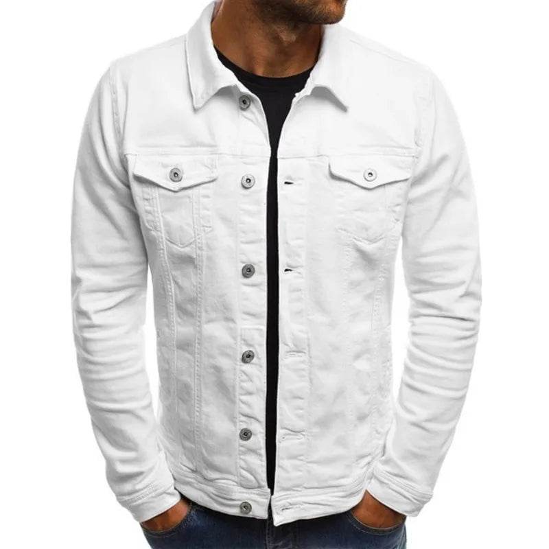 Buy Center Men’s Casual Yellow Denim Jacket - Classic Slim Fit Style - Buy Center UK
