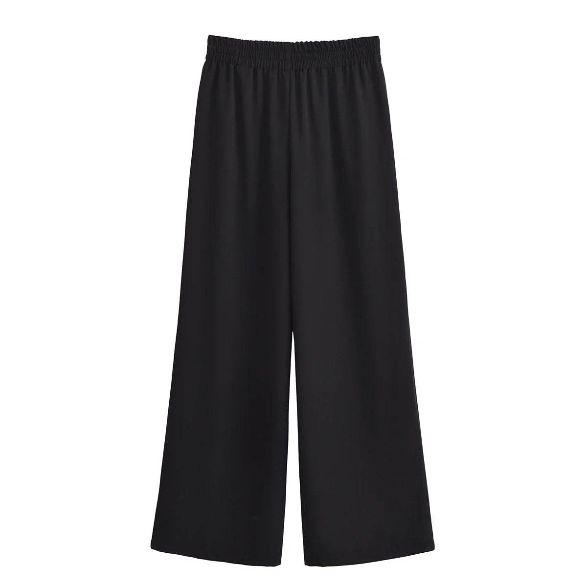 PB&ZA Women's Fashion Sets - Collared Blouse & Wide Leg Pants - Buy Center UK