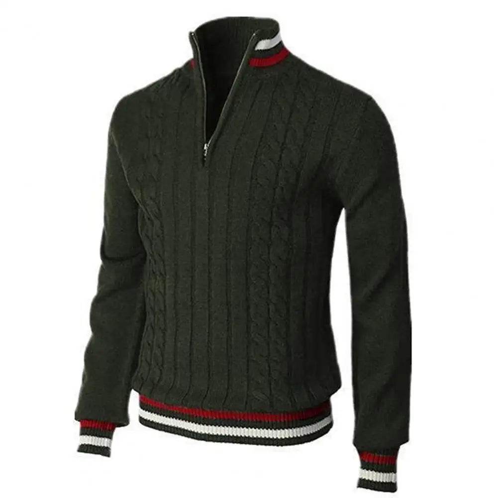 Buy Center Turtleneck Pullover Sweater - Patchwork Color Twist Design - Buy Center UK