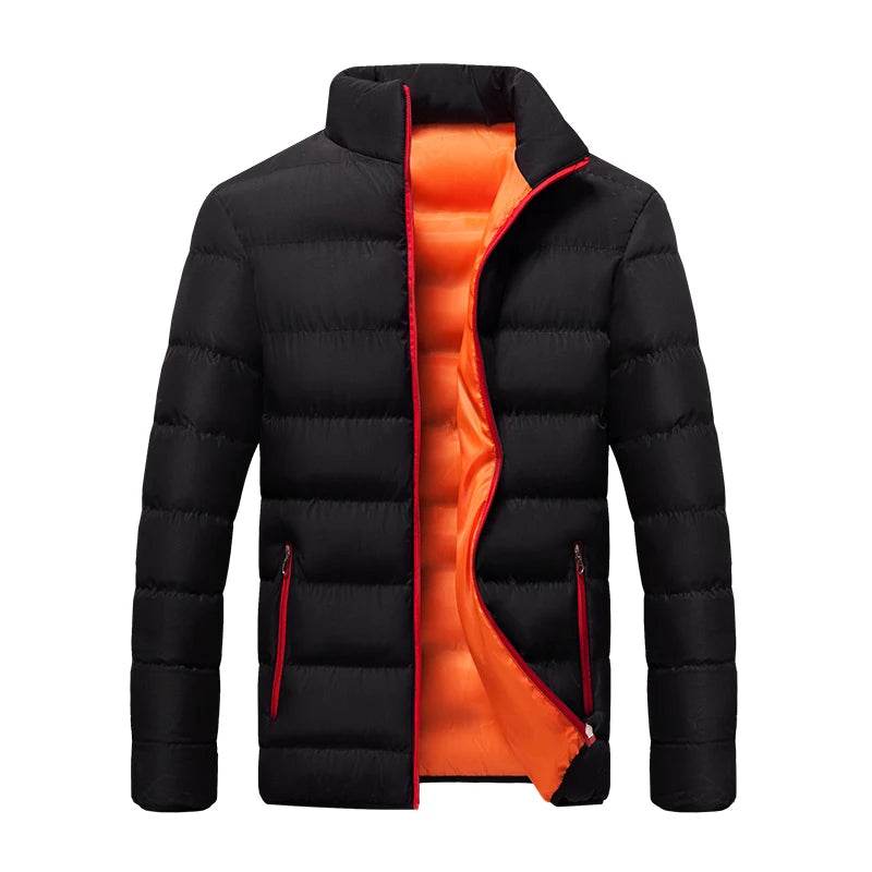 Buy Center Men's White Duck Down Jacket - Warm, Slim Fit Puffer Coat - Buy Center UK