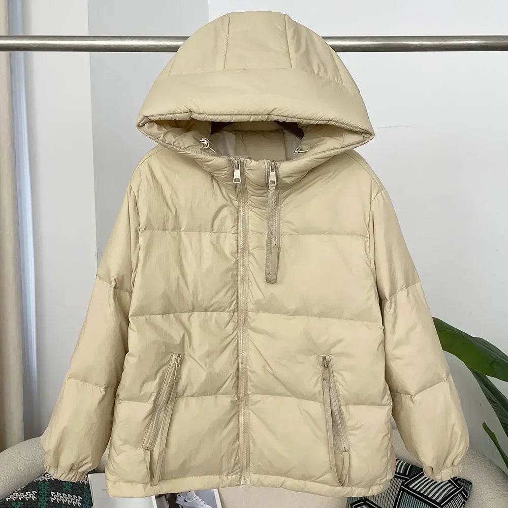 Buy Center Women's Hooded Down Jacket - Warm, Thickened for Winter - Buy Center UK