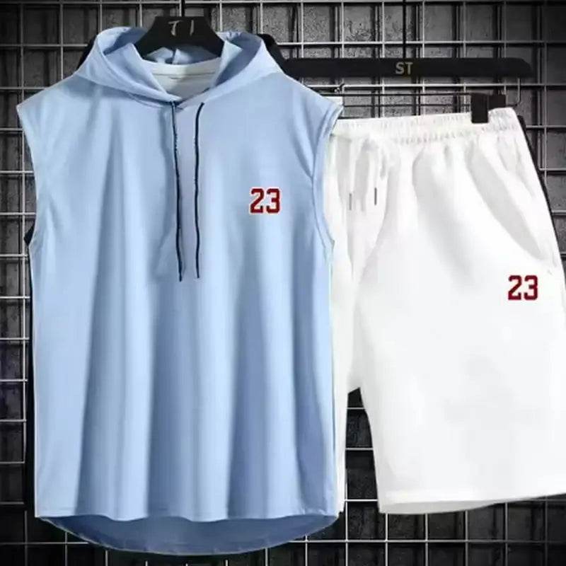 Buy Center Men's Summer Two Piece Set - Casual T-Shirt & Shorts - Buy Center UK