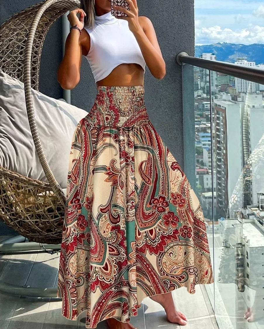 Fashion Floral Print Skirt - High Waist Wrap for Summer Style - Buy Center UK