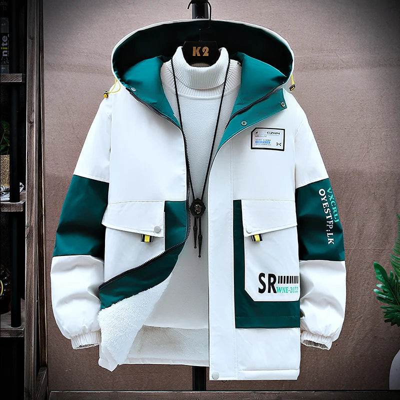 Buy Center Autumn/Winter Hooded Jacket - Windproof, Thick Insulation - Buy Center UK