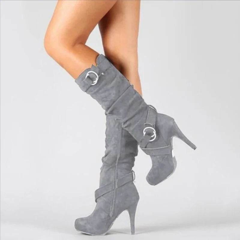 2023 Women’s Retro Over The Knee Boots - High Heel & Platform - Buy Center UK